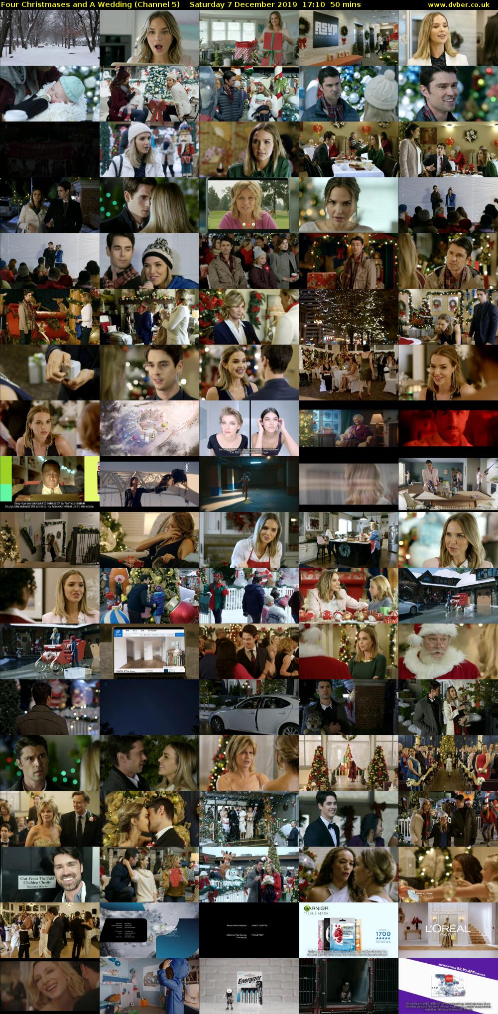 Four Christmases and A Wedding (Channel 5) Saturday 7 December 2019 17:10 - 18:00