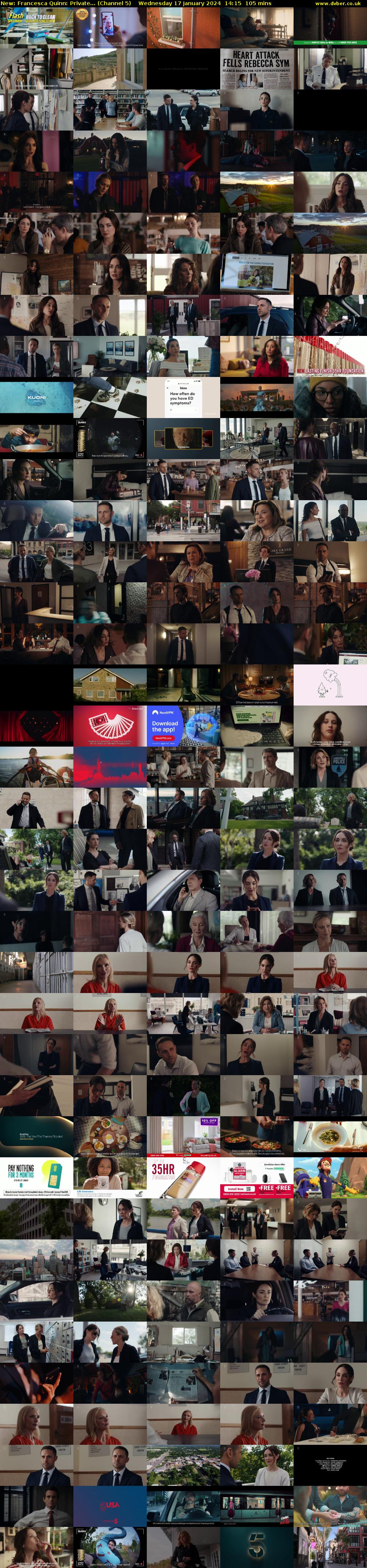 Francesca Quinn: Private... (Channel 5) Wednesday 17 January 2024 14:15 - 16:00