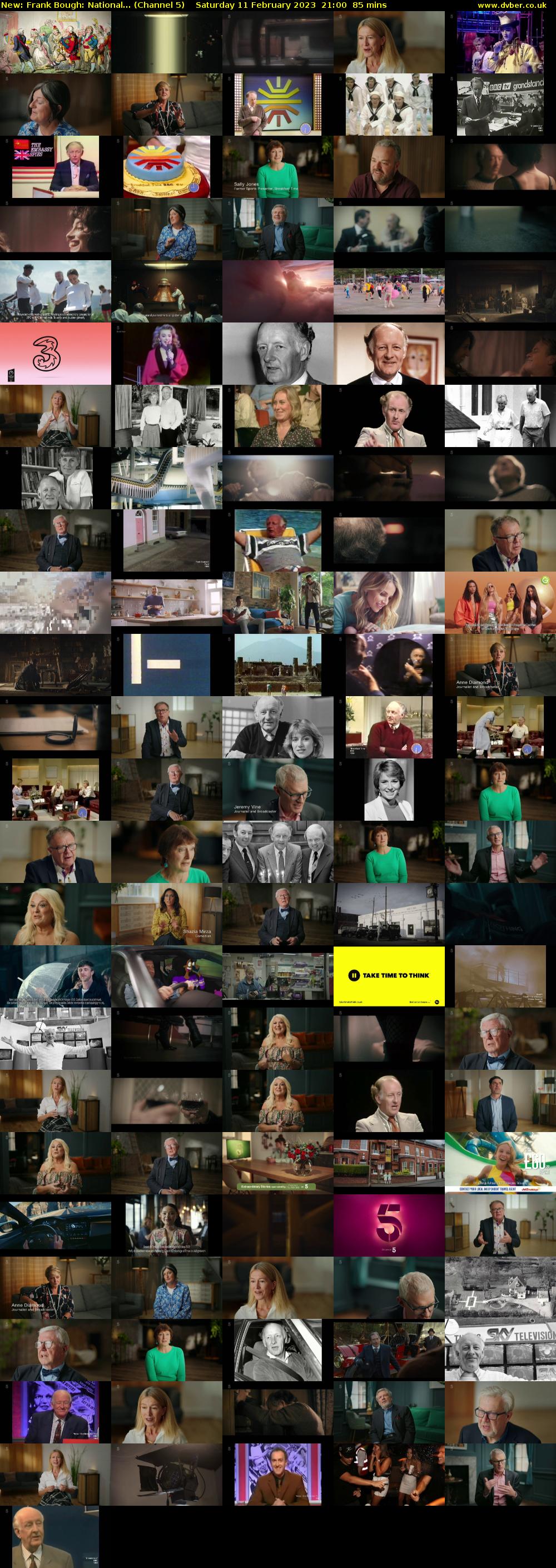 Frank Bough: National... (Channel 5) Saturday 11 February 2023 21:00 - 22:25