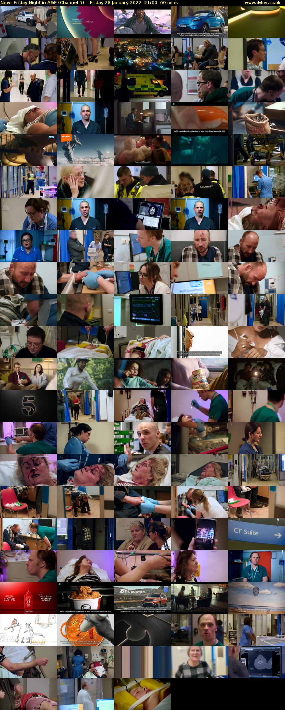 Friday Night in A&E (Channel 5) Friday 28 January 2022 21:00 - 22:00
