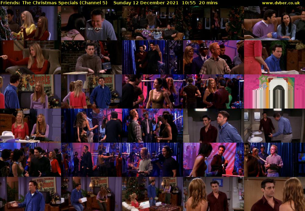 Friends: The Christmas Specials (Channel 5) Sunday 12 December 2021 10:55 - 11:15