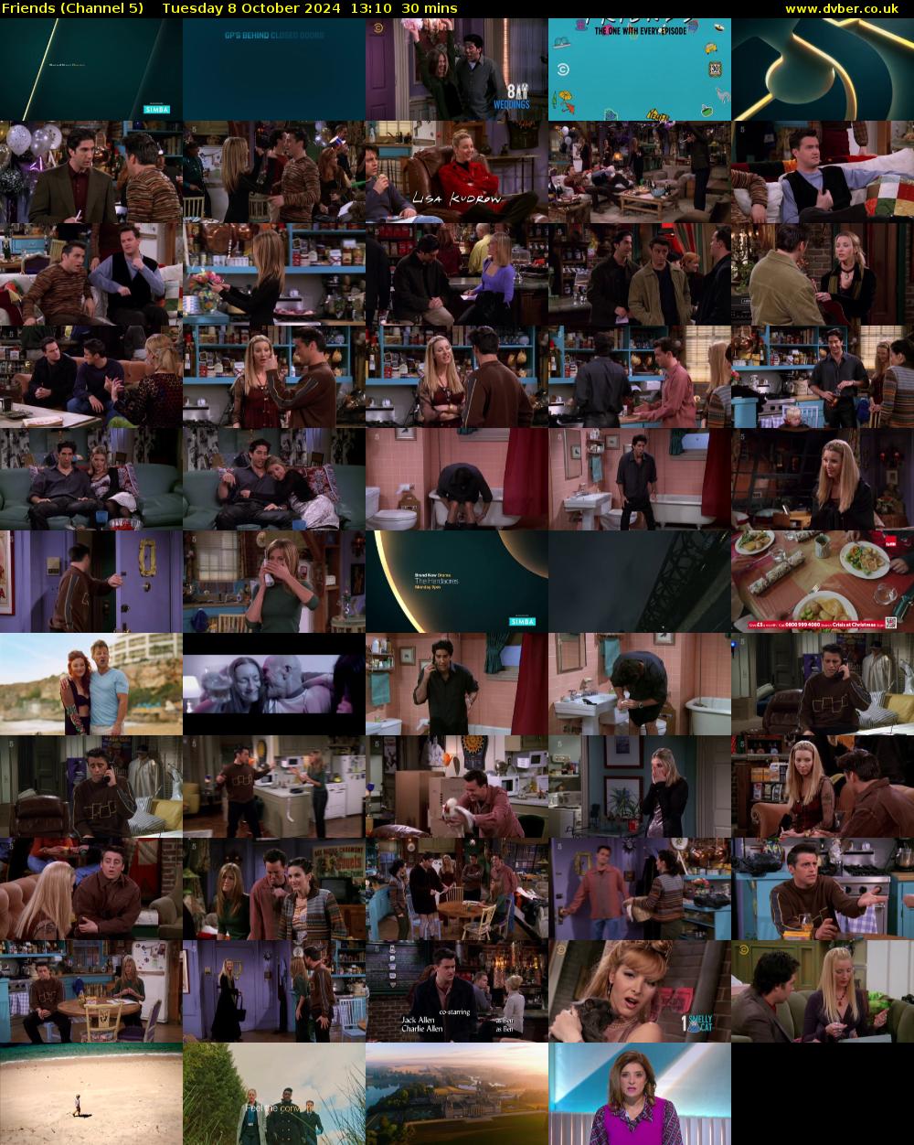 Friends (Channel 5) Tuesday 8 October 2024 13:10 - 13:40