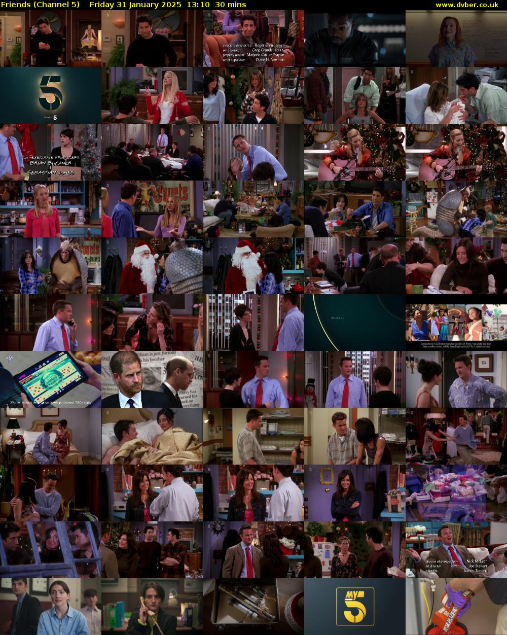 Friends (Channel 5) Friday 31 January 2025 13:10 - 13:40