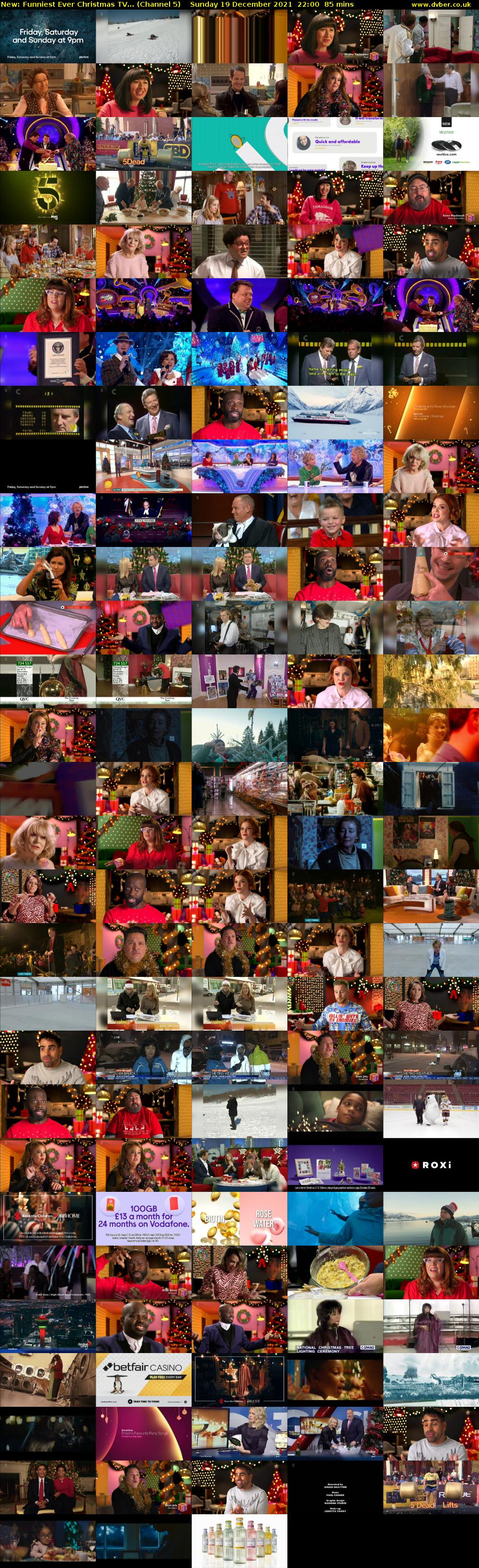 Funniest Ever Christmas TV... (Channel 5) Sunday 19 December 2021 22:00 - 23:25
