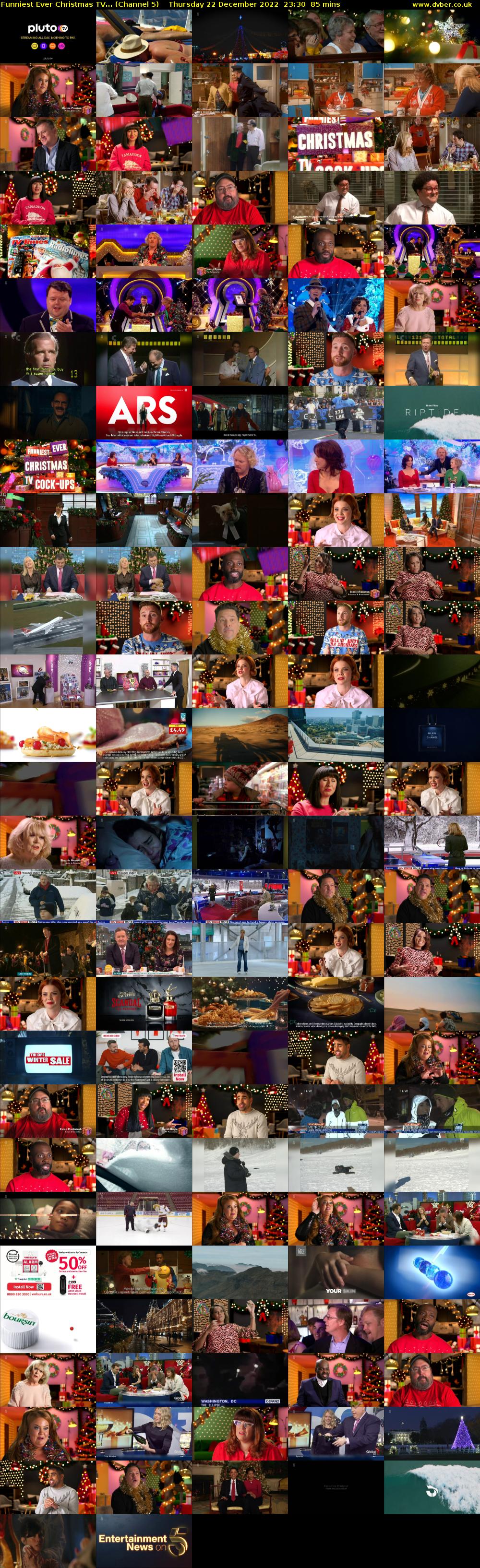 Funniest Ever Christmas TV... (Channel 5) Thursday 22 December 2022 23:30 - 00:55