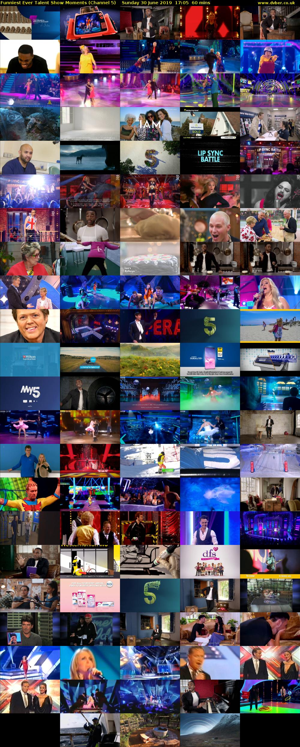 Funniest Ever Talent Show Moments (Channel 5) Sunday 30 June 2019 17:05 - 18:05