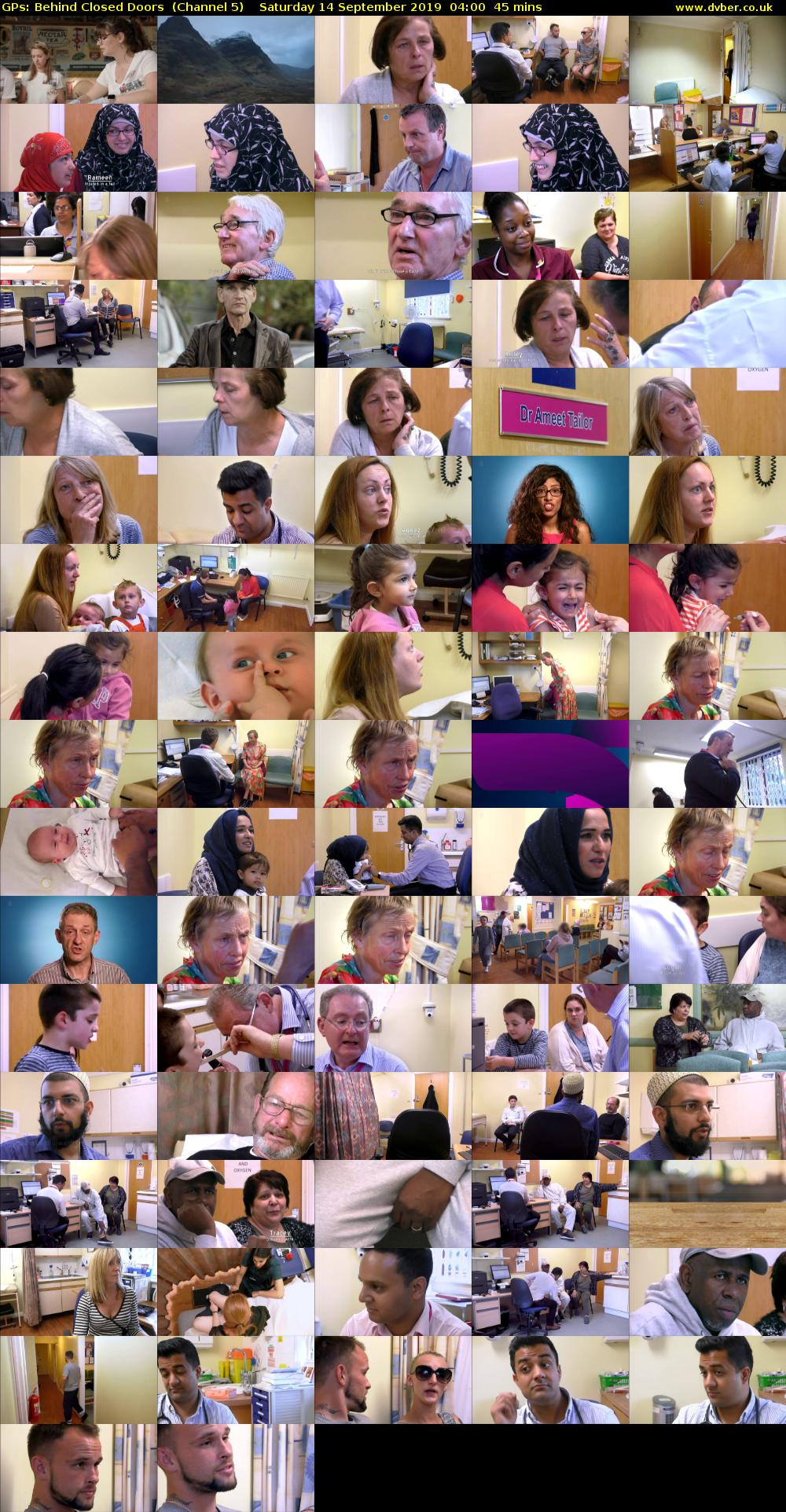 GPs: Behind Closed Doors  (Channel 5) Saturday 14 September 2019 04:00 - 04:45