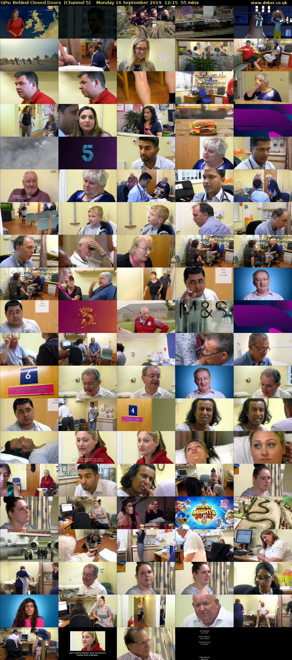 GPs: Behind Closed Doors  (Channel 5) Monday 16 September 2019 12:15 - 13:10