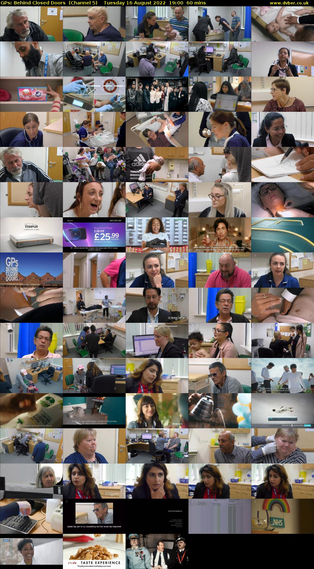 GPs: Behind Closed Doors  (Channel 5) Tuesday 16 August 2022 19:00 - 20:00