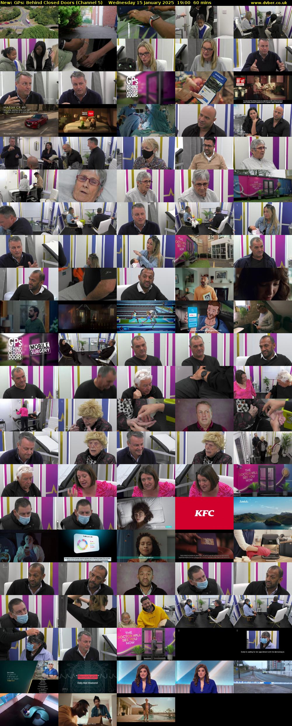 GPs: Behind Closed Doors (Channel 5) Wednesday 15 January 2025 19:00 - 20:00