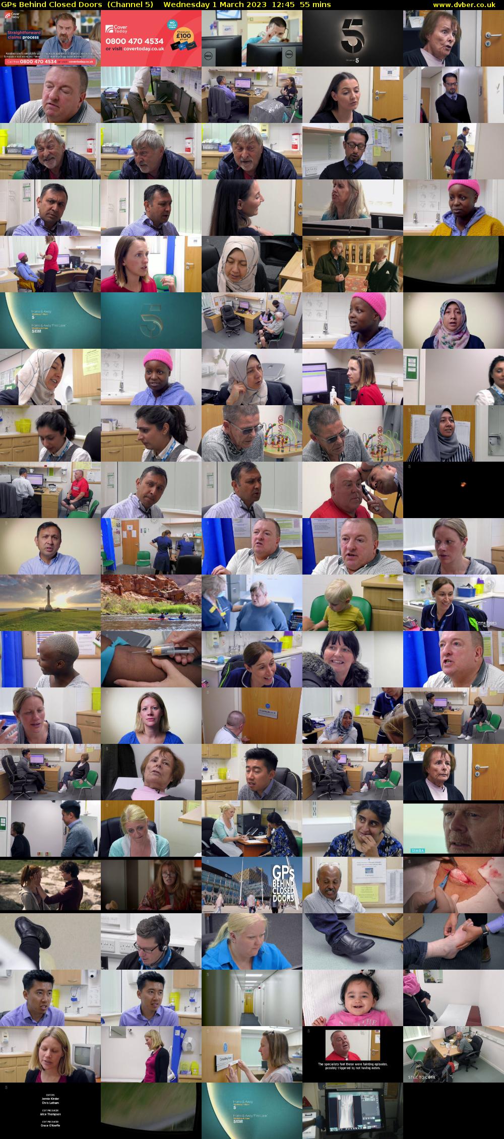 GPs Behind Closed Doors  (Channel 5) Wednesday 1 March 2023 12:45 - 13:40