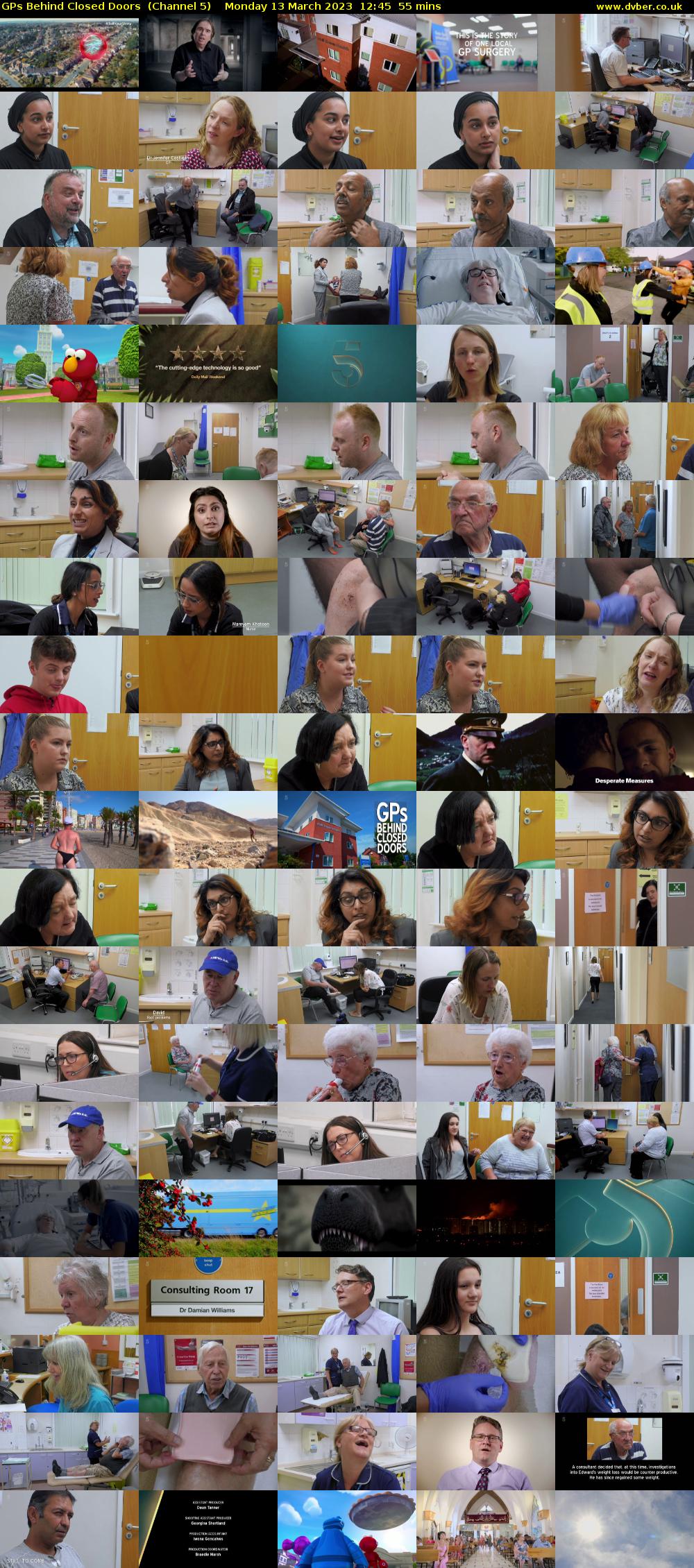 GPs Behind Closed Doors  (Channel 5) Monday 13 March 2023 12:45 - 13:40