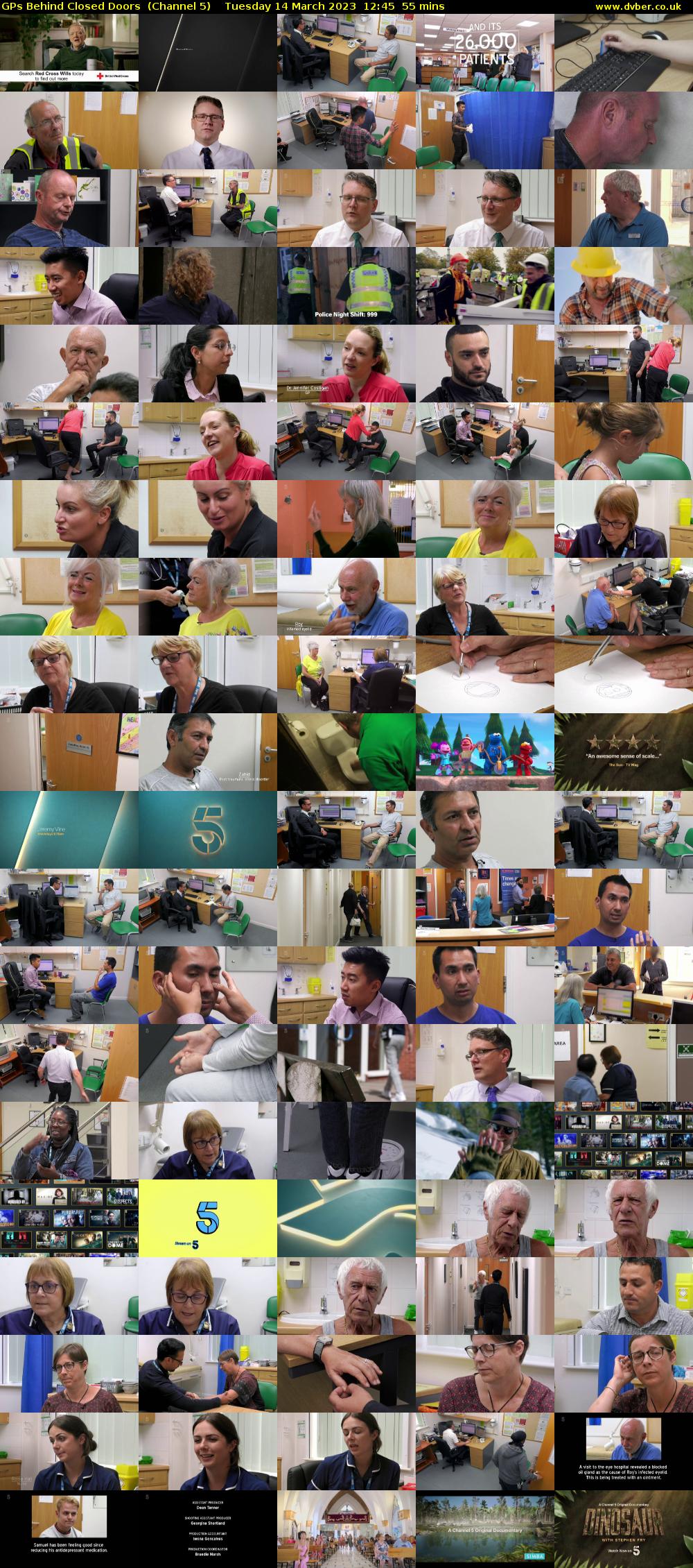 GPs Behind Closed Doors  (Channel 5) Tuesday 14 March 2023 12:45 - 13:40