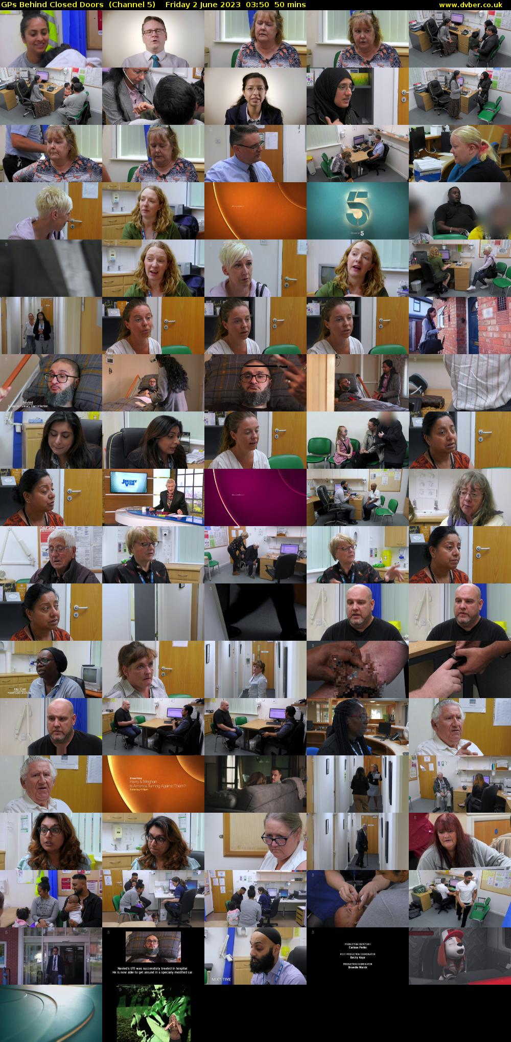 GPs Behind Closed Doors  (Channel 5) Friday 2 June 2023 03:50 - 04:40