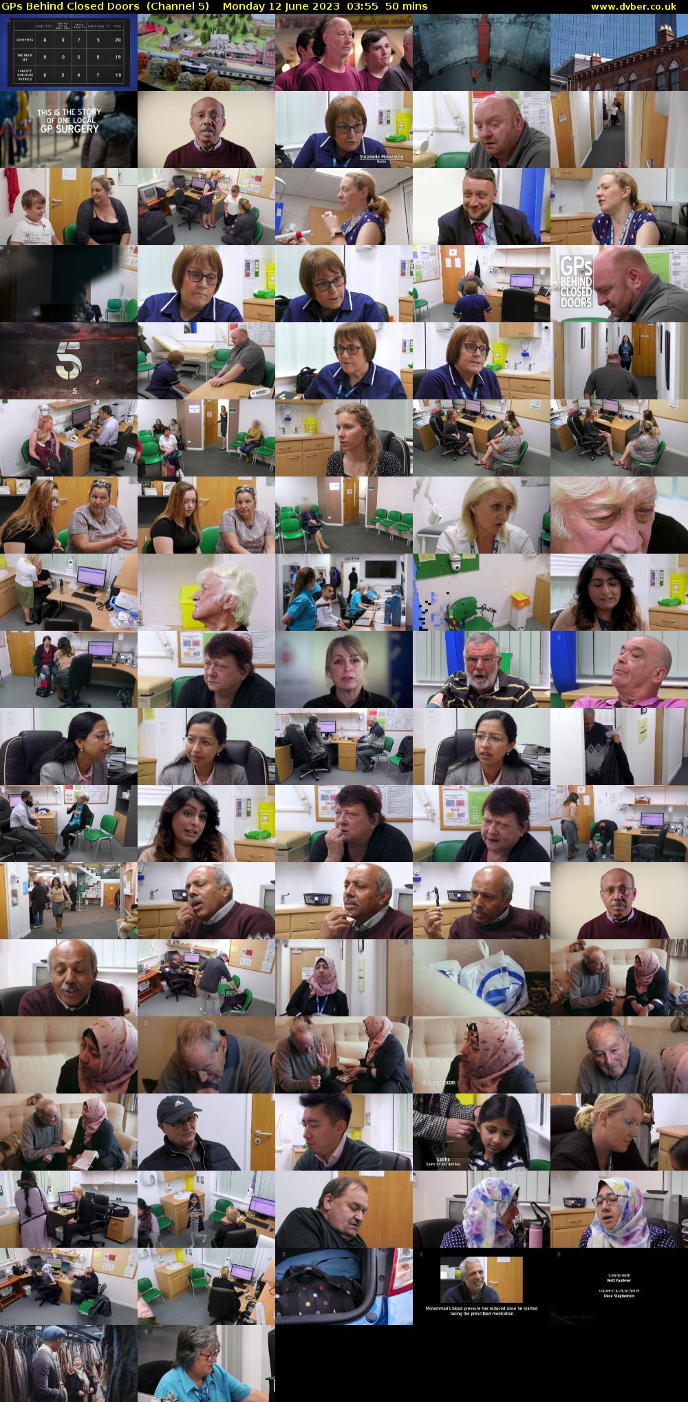 GPs Behind Closed Doors  (Channel 5) Monday 12 June 2023 03:55 - 04:45