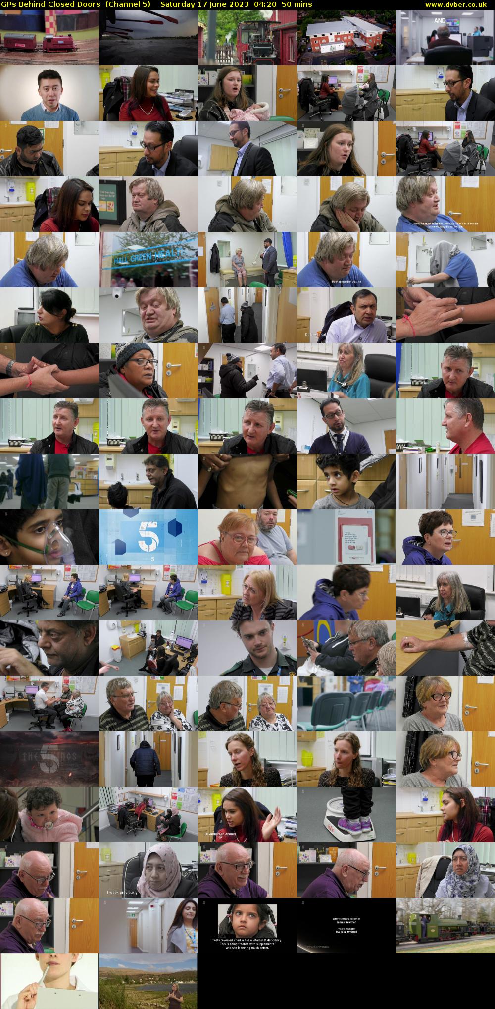 GPs Behind Closed Doors  (Channel 5) Saturday 17 June 2023 04:20 - 05:10
