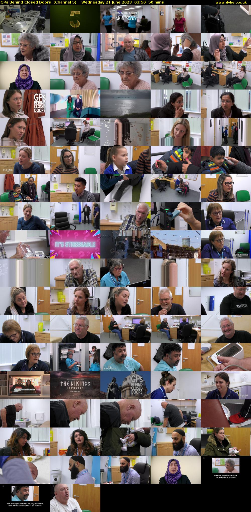 GPs Behind Closed Doors  (Channel 5) Wednesday 21 June 2023 03:50 - 04:40