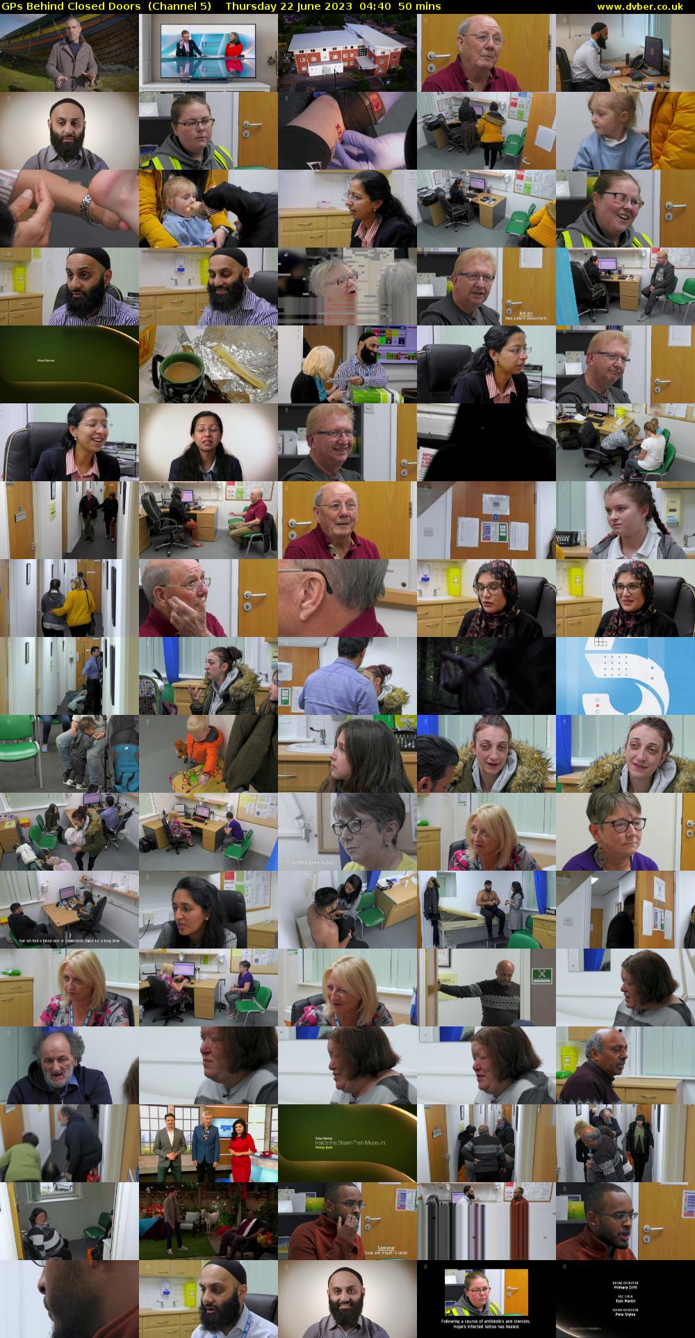 GPs Behind Closed Doors  (Channel 5) Thursday 22 June 2023 04:40 - 05:30