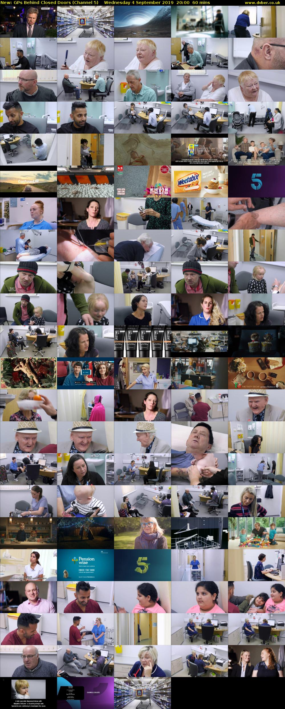 GPs Behind Closed Doors (Channel 5) Wednesday 4 September 2019 20:00 - 21:00