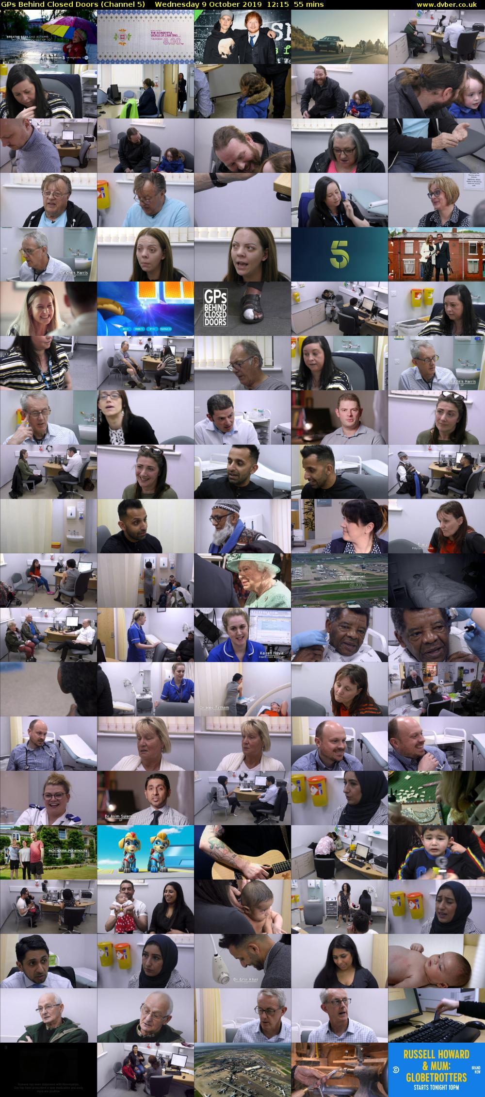 GPs Behind Closed Doors (Channel 5) Wednesday 9 October 2019 12:15 - 13:10
