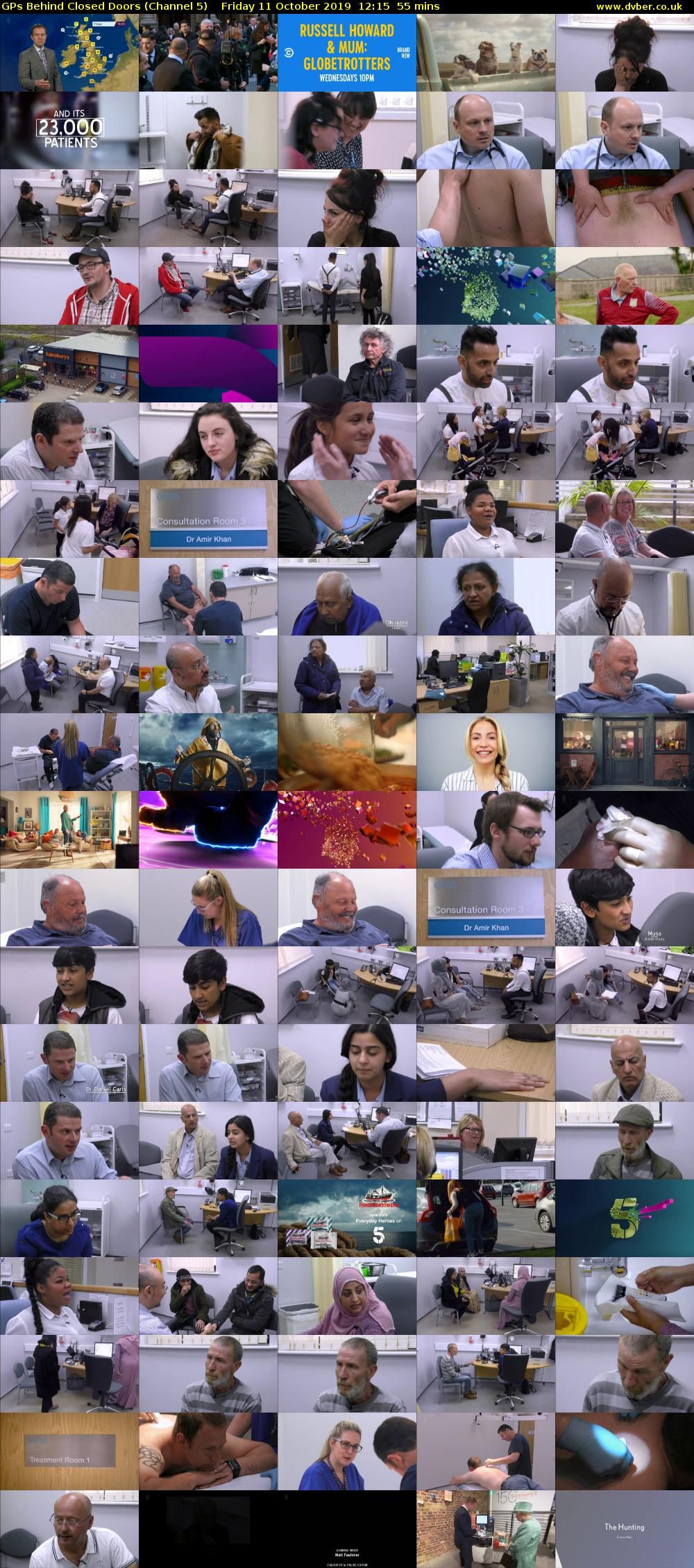 GPs Behind Closed Doors (Channel 5) Friday 11 October 2019 12:15 - 13:10
