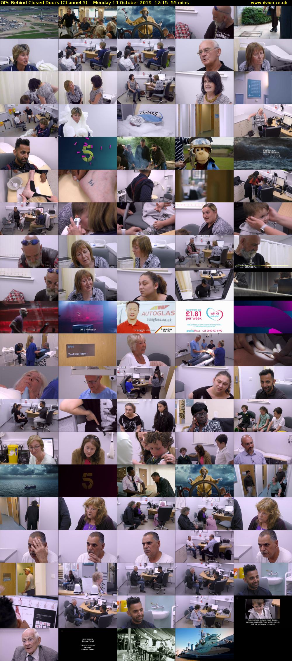 GPs Behind Closed Doors (Channel 5) Monday 14 October 2019 12:15 - 13:10