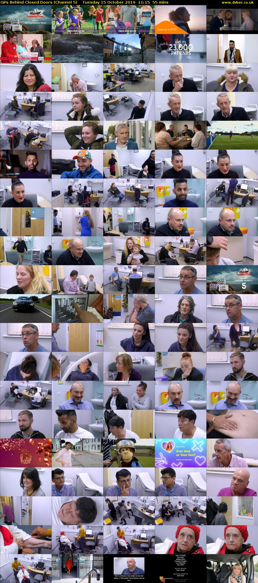 GPs Behind Closed Doors (Channel 5) Tuesday 15 October 2019 11:15 - 12:10