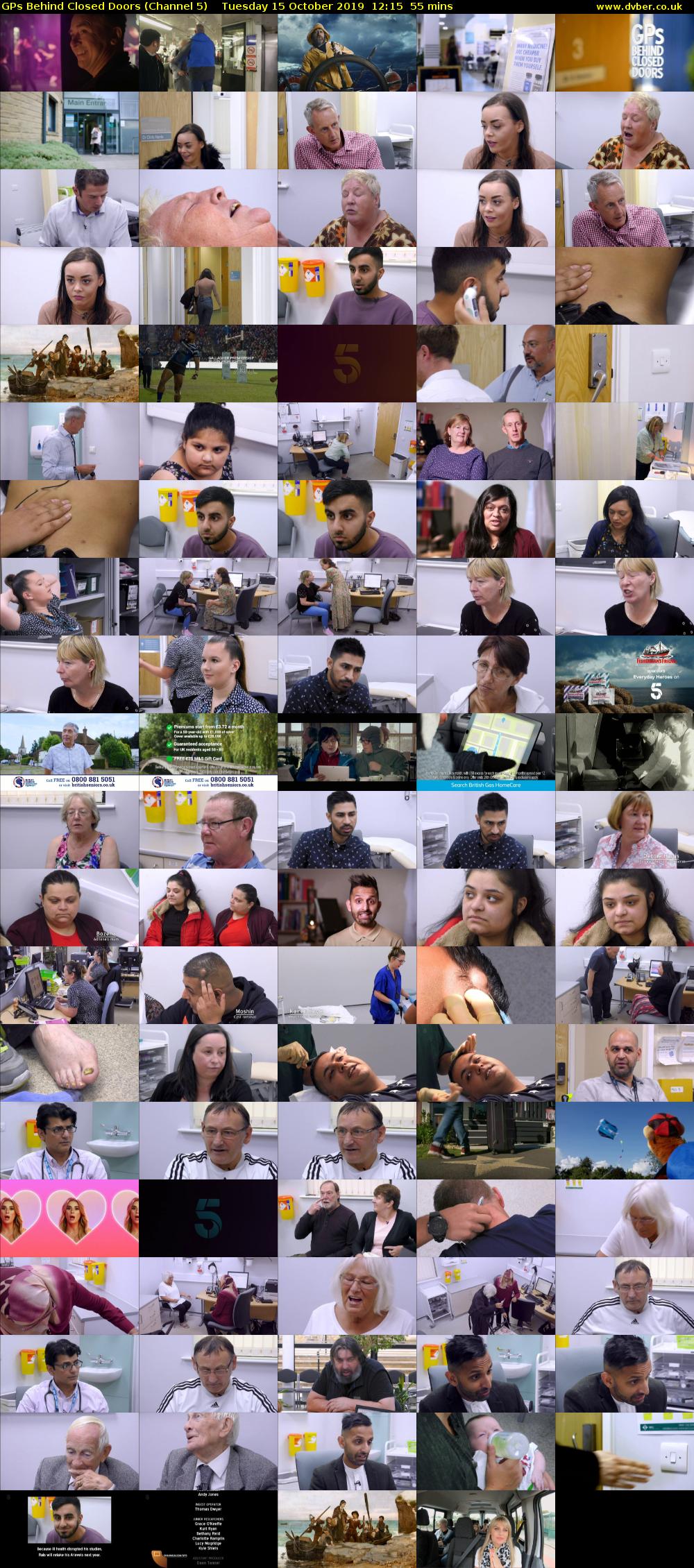 GPs Behind Closed Doors (Channel 5) Tuesday 15 October 2019 12:15 - 13:10