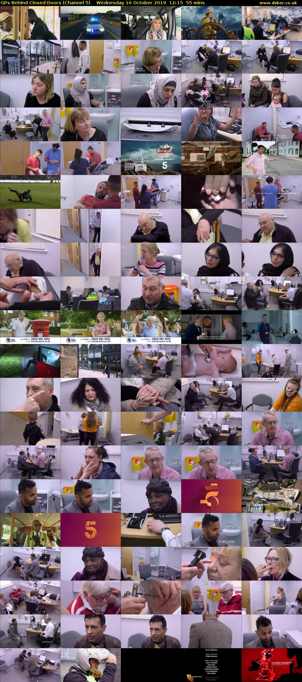 GPs Behind Closed Doors (Channel 5) Wednesday 16 October 2019 12:15 - 13:10