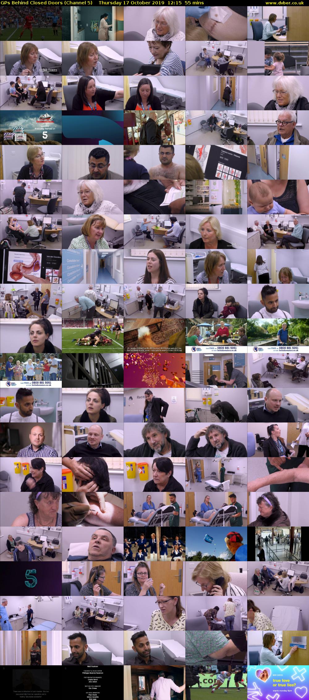 GPs Behind Closed Doors (Channel 5) Thursday 17 October 2019 12:15 - 13:10