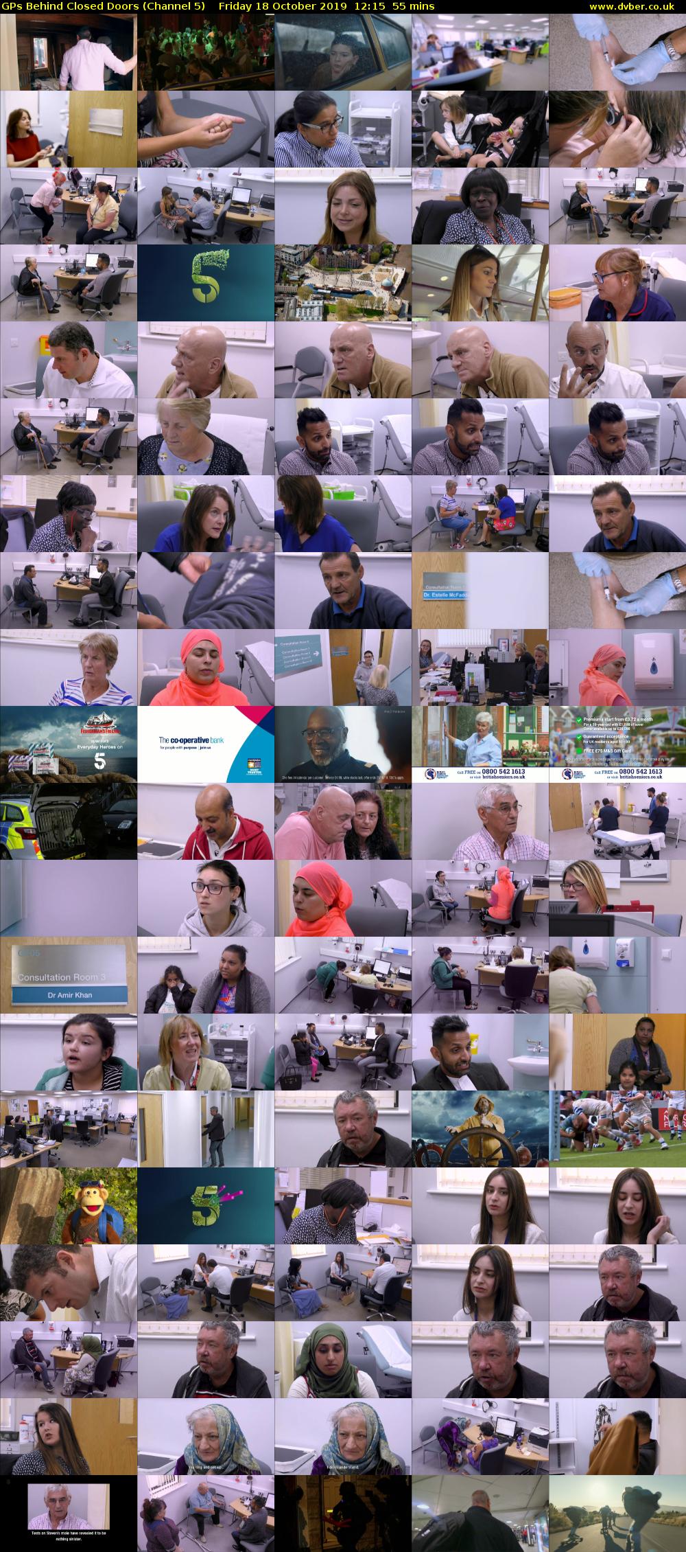 GPs Behind Closed Doors (Channel 5) Friday 18 October 2019 12:15 - 13:10