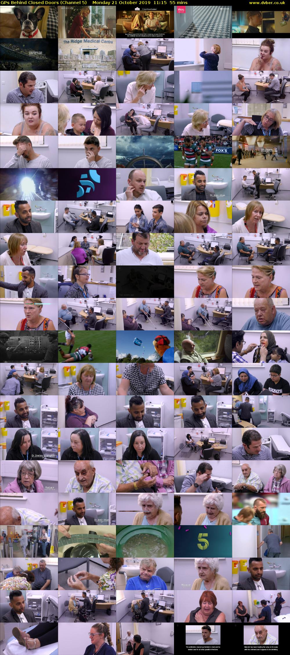 GPs Behind Closed Doors (Channel 5) Monday 21 October 2019 11:15 - 12:10