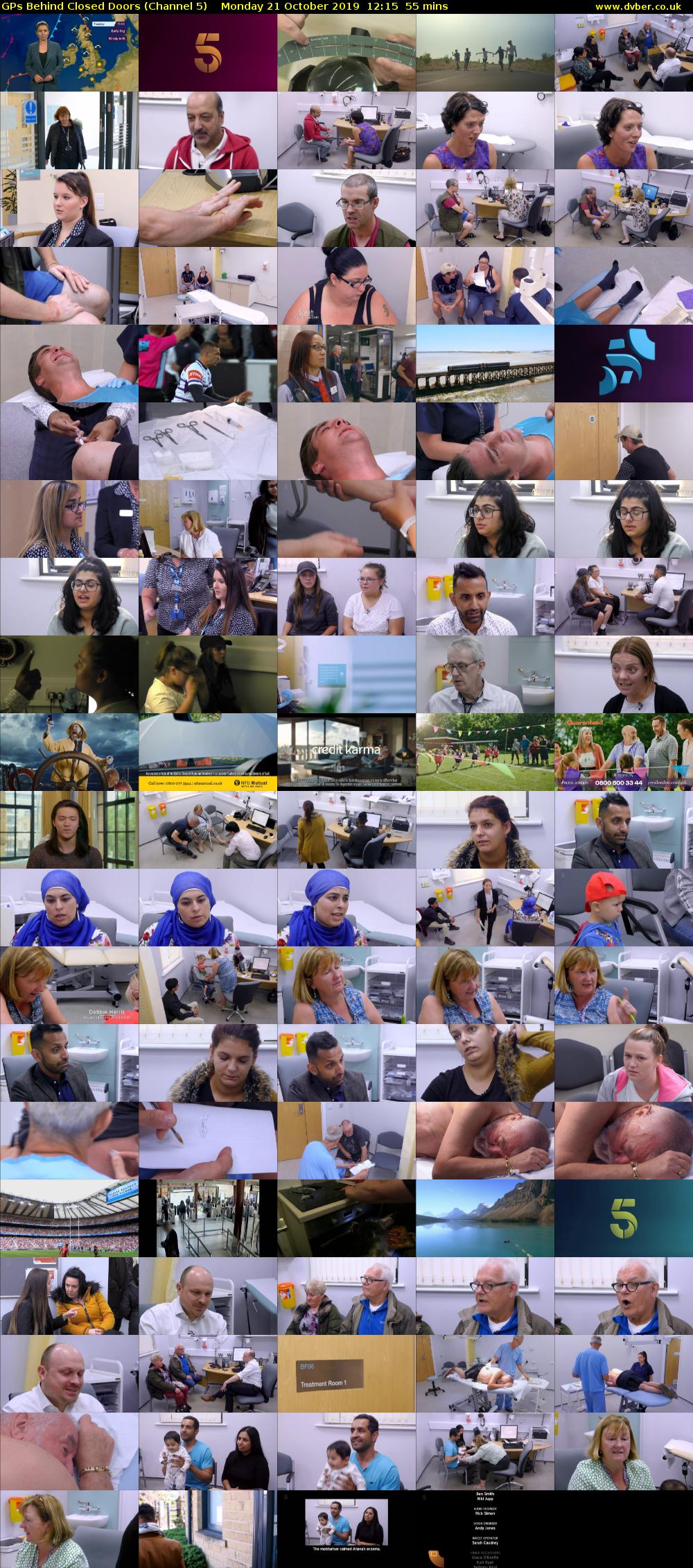 GPs Behind Closed Doors (Channel 5) Monday 21 October 2019 12:15 - 13:10