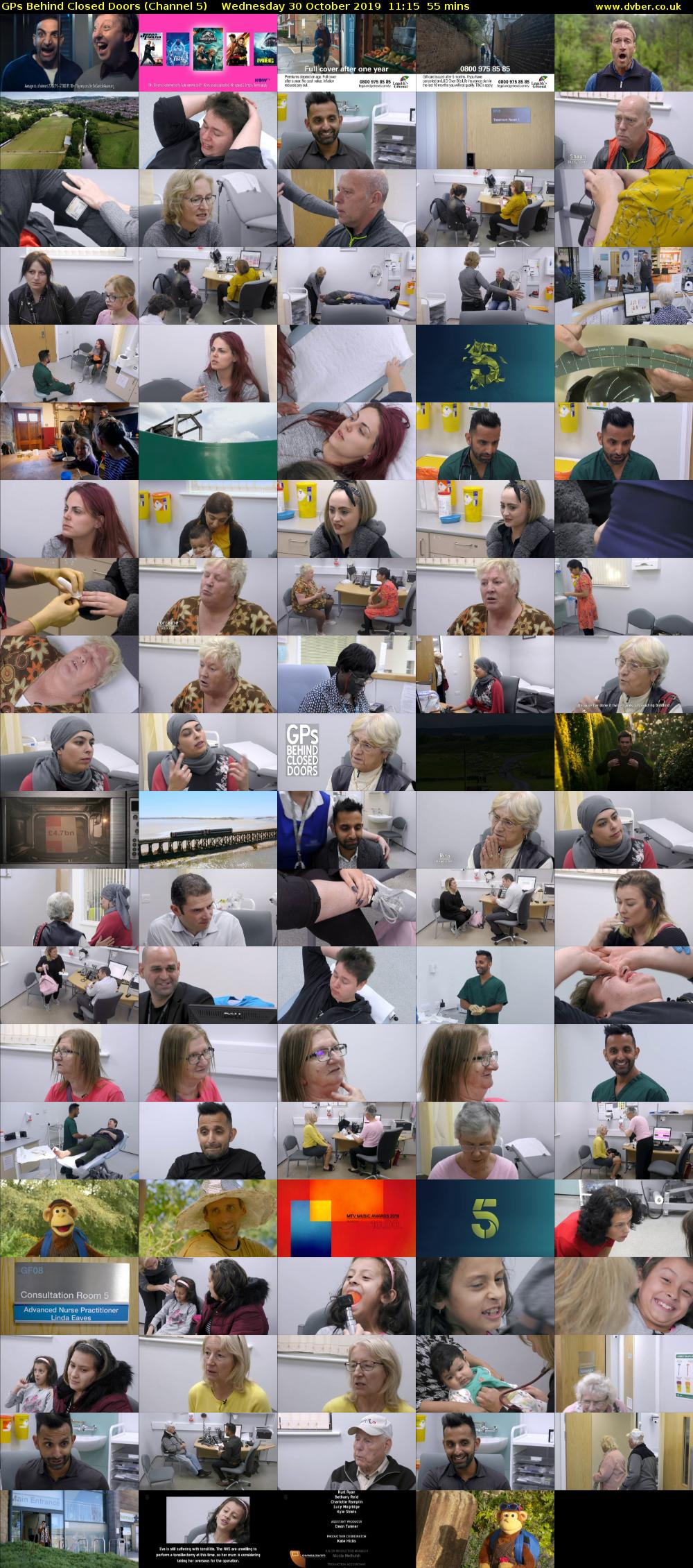 GPs Behind Closed Doors (Channel 5) Wednesday 30 October 2019 11:15 - 12:10