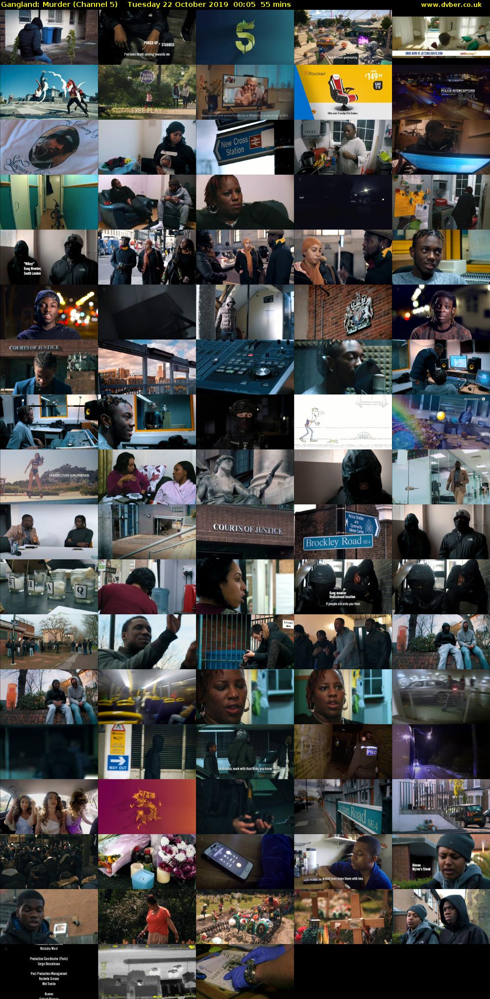 Gangland: Murder (Channel 5) Tuesday 22 October 2019 00:05 - 01:00