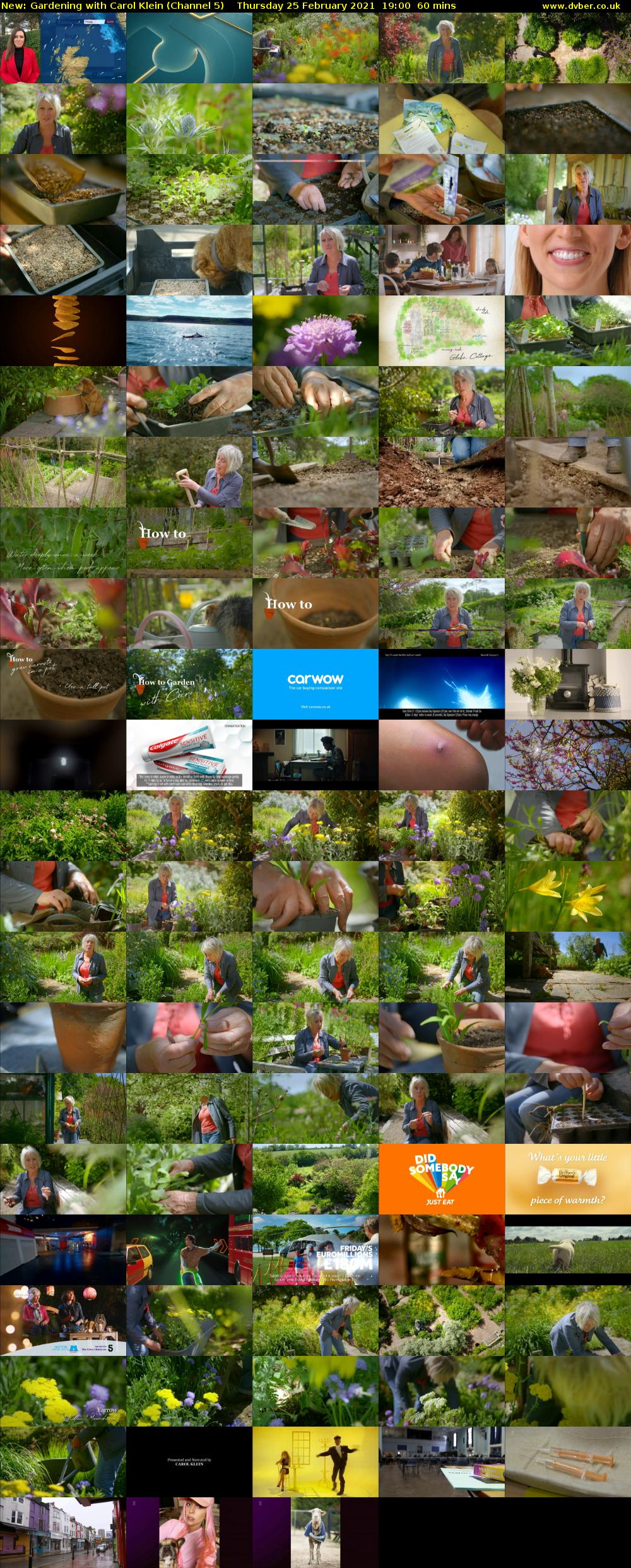 Gardening with Carol Klein (Channel 5) Thursday 25 February 2021 19:00 - 20:00