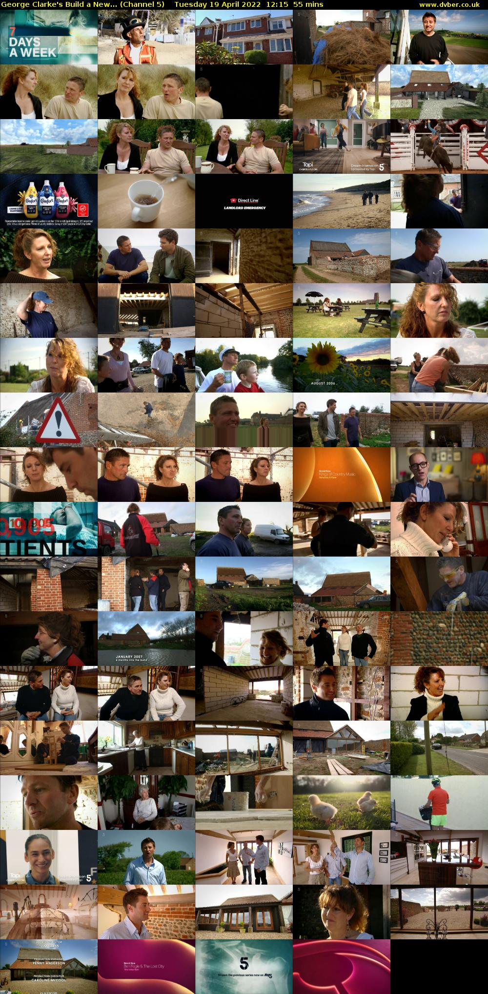 George Clarke's Build a New... (Channel 5) Tuesday 19 April 2022 12:15 - 13:10