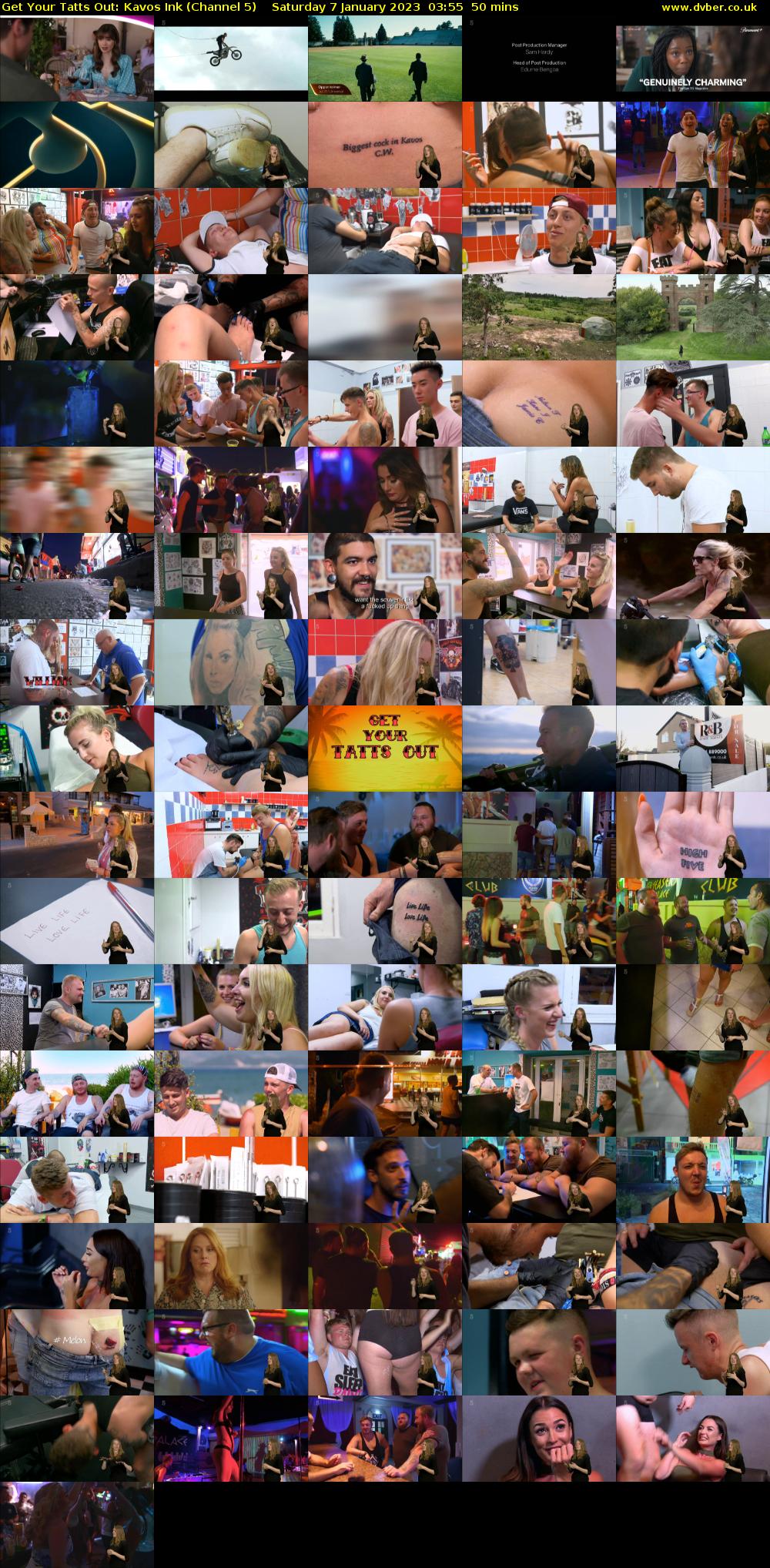 Get Your Tatts Out: Kavos Ink (Channel 5) Saturday 7 January 2023 03:55 - 04:45
