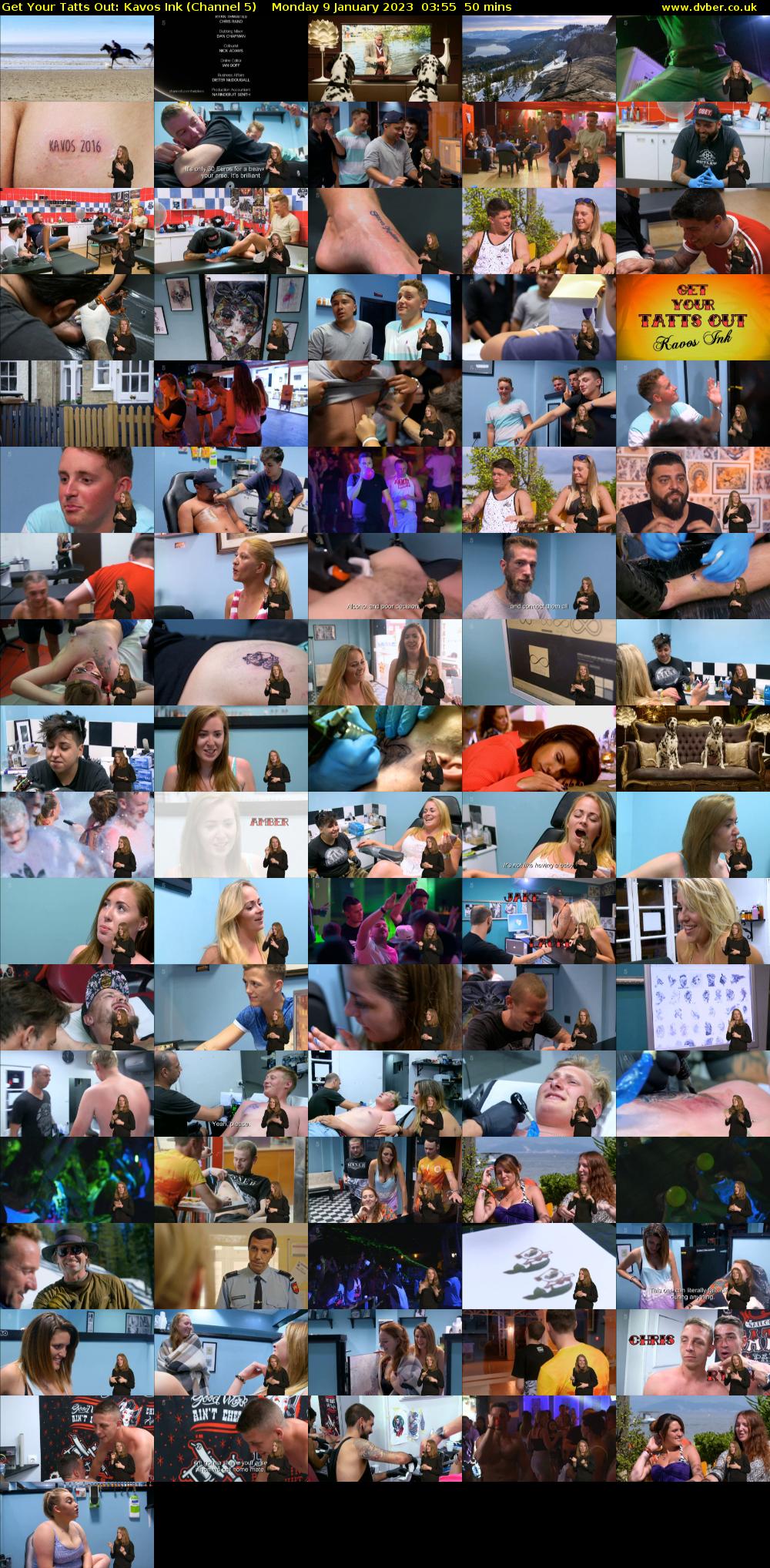 Get Your Tatts Out: Kavos Ink (Channel 5) Monday 9 January 2023 03:55 - 04:45