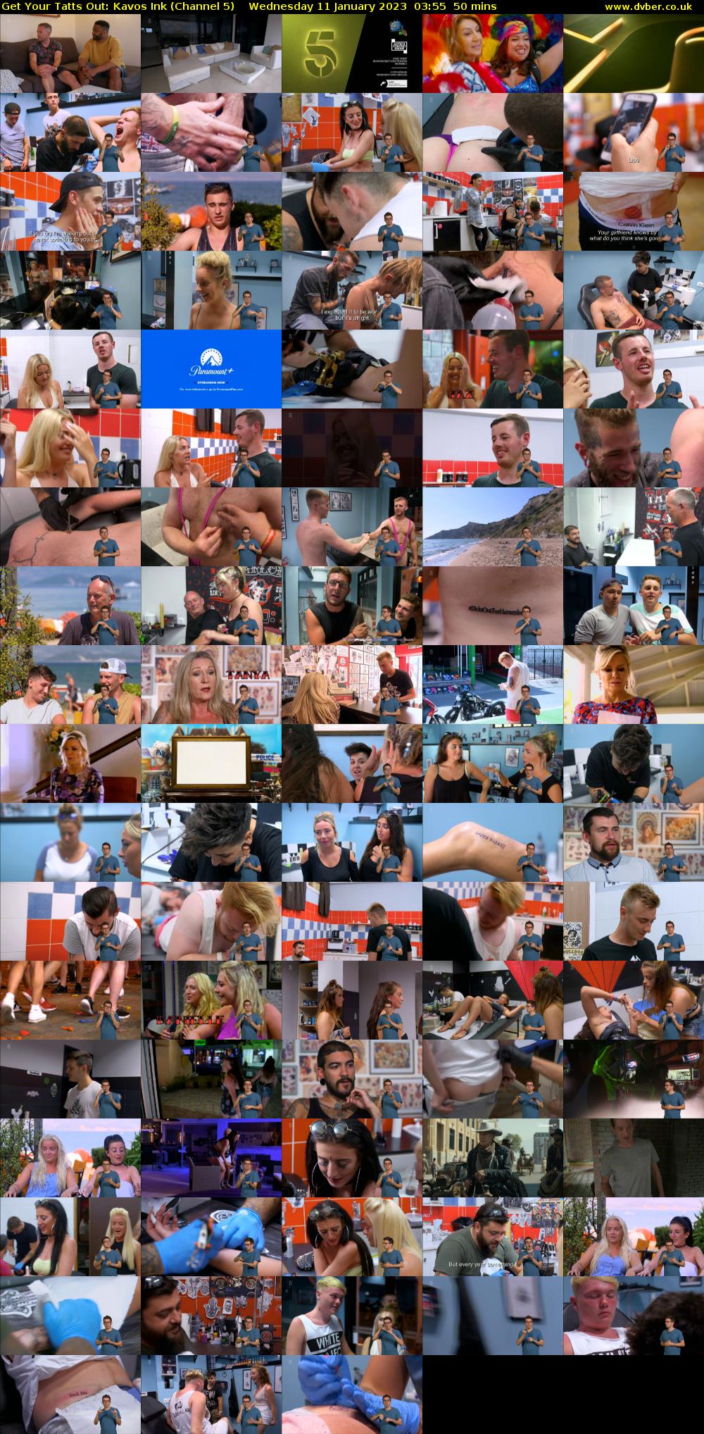 Get Your Tatts Out: Kavos Ink (Channel 5) Wednesday 11 January 2023 03:55 - 04:45