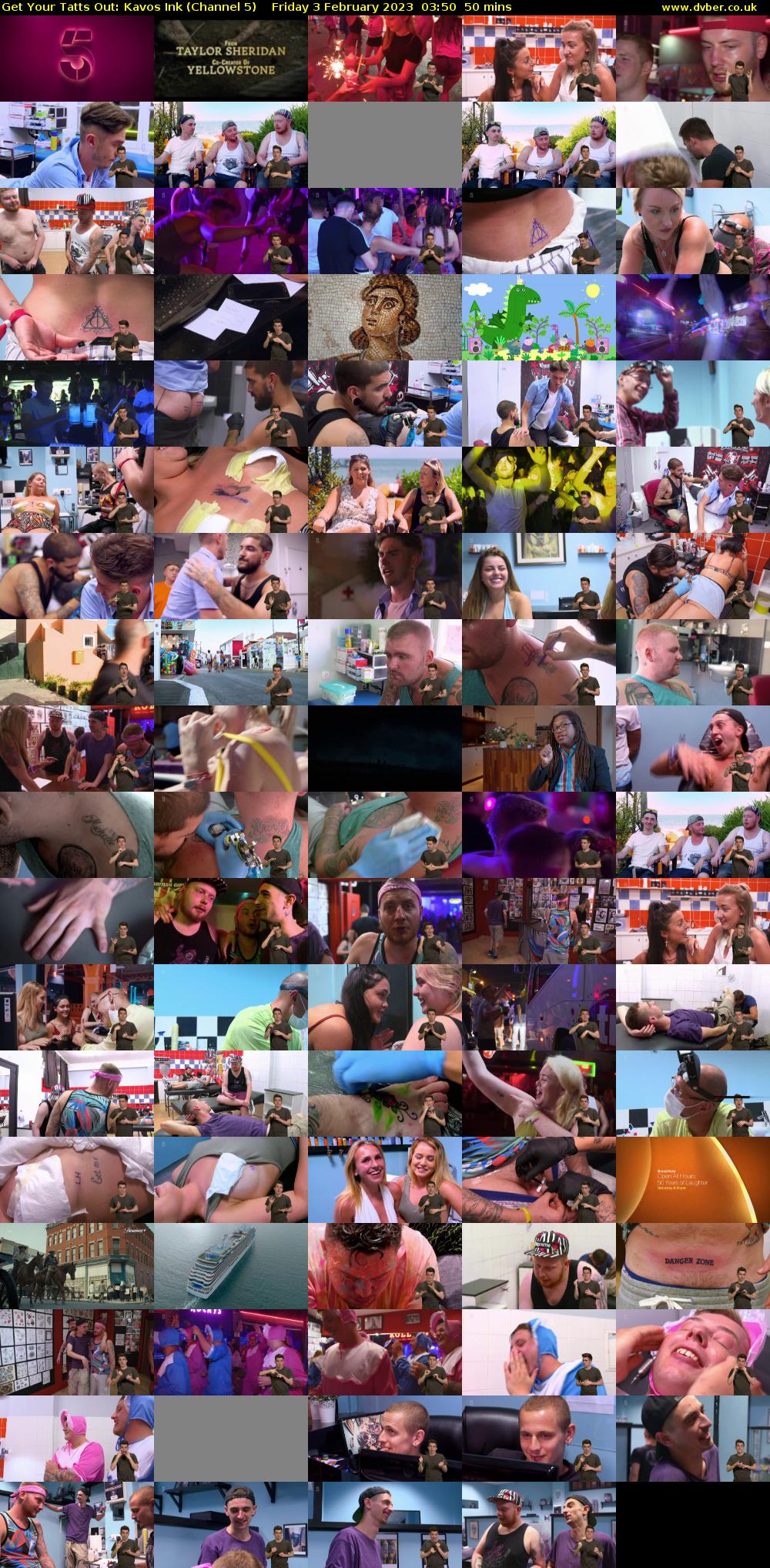 Get Your Tatts Out: Kavos Ink (Channel 5) Friday 3 February 2023 03:50 - 04:40