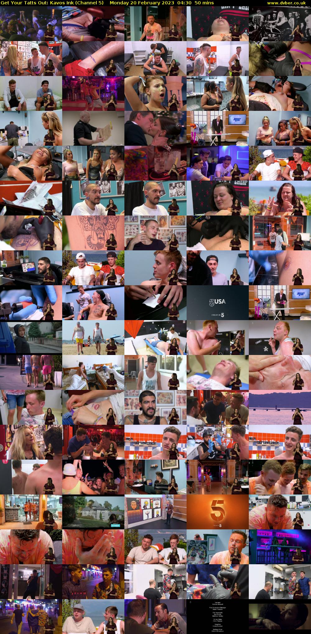 Get Your Tatts Out: Kavos Ink (Channel 5) Monday 20 February 2023 04:30 - 05:20