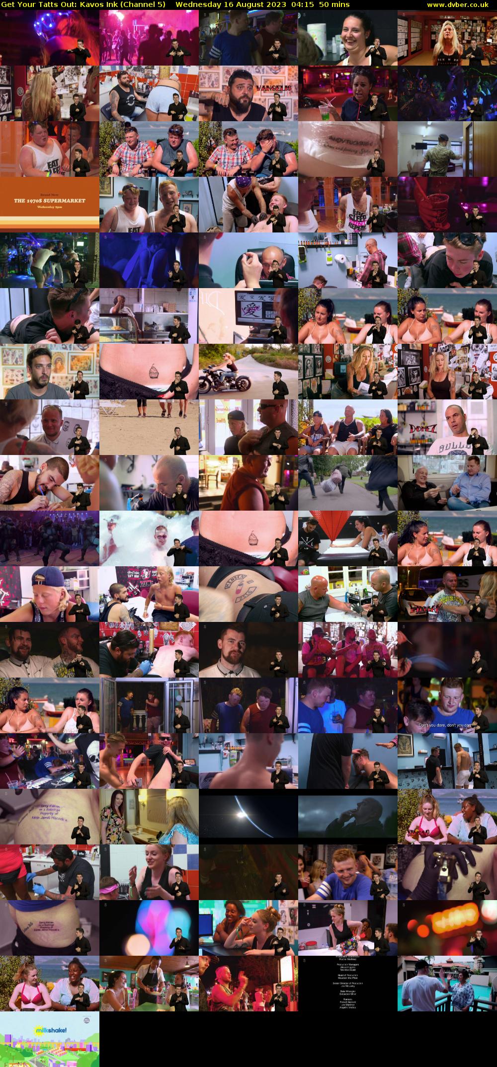 Get Your Tatts Out: Kavos Ink (Channel 5) Wednesday 16 August 2023 04:15 - 05:05