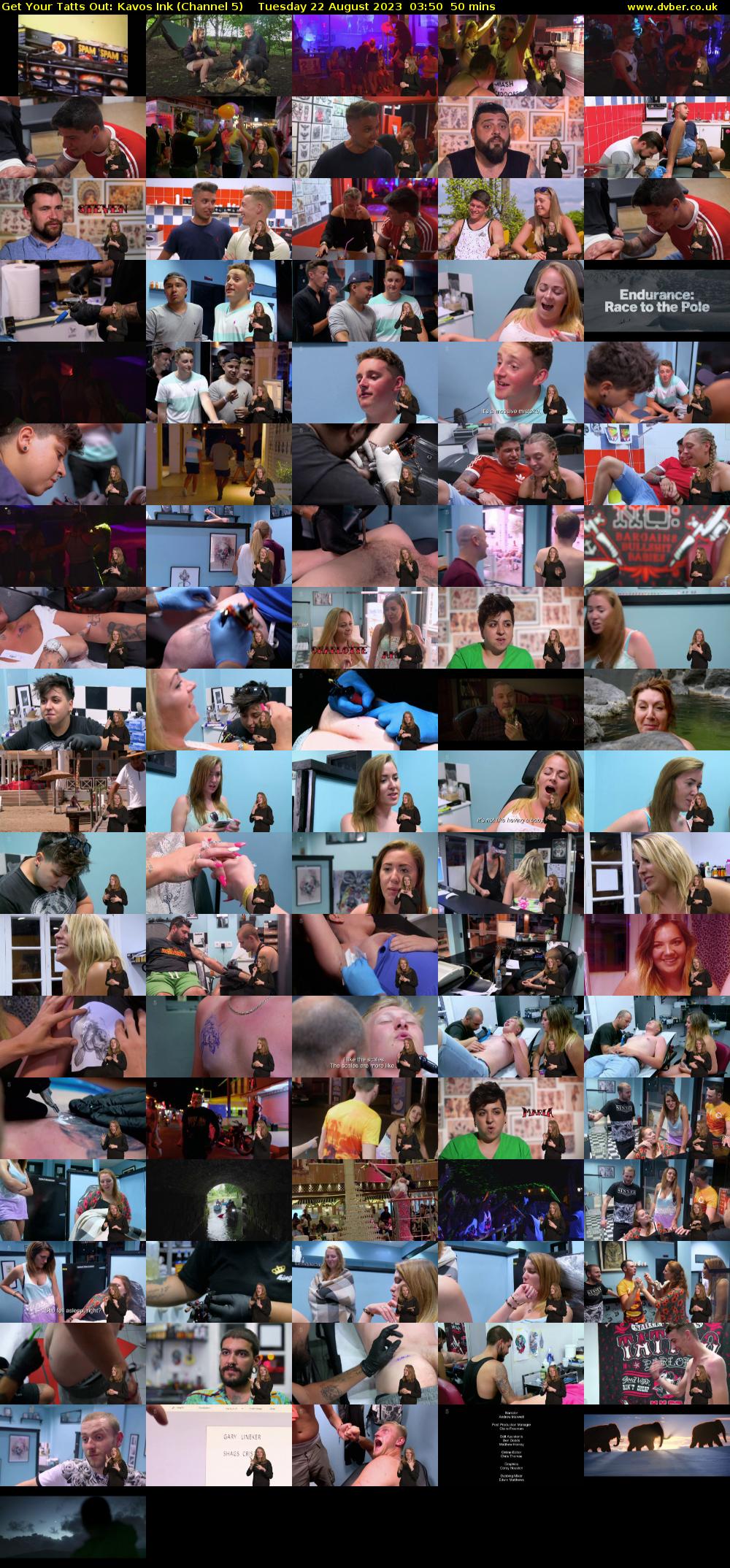 Get Your Tatts Out: Kavos Ink (Channel 5) Tuesday 22 August 2023 03:50 - 04:40