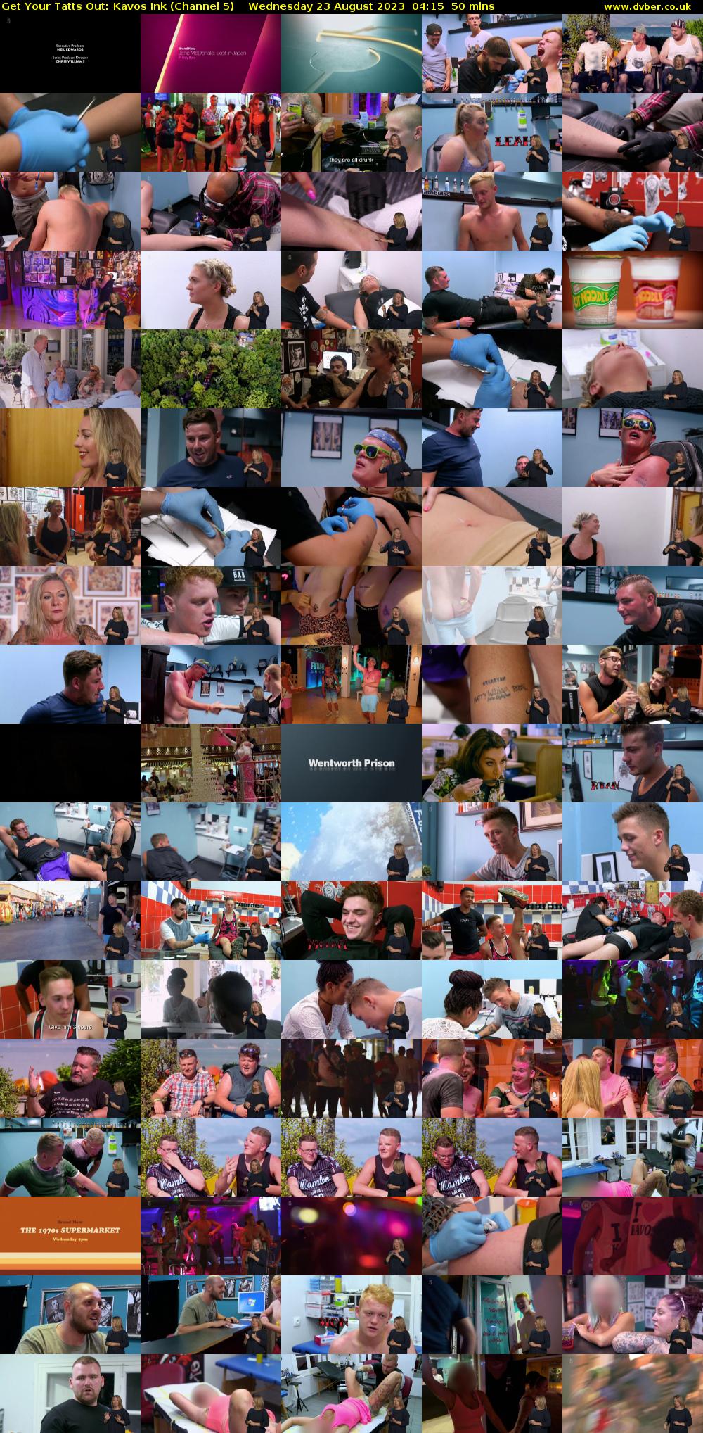Get Your Tatts Out: Kavos Ink (Channel 5) Wednesday 23 August 2023 04:15 - 05:05