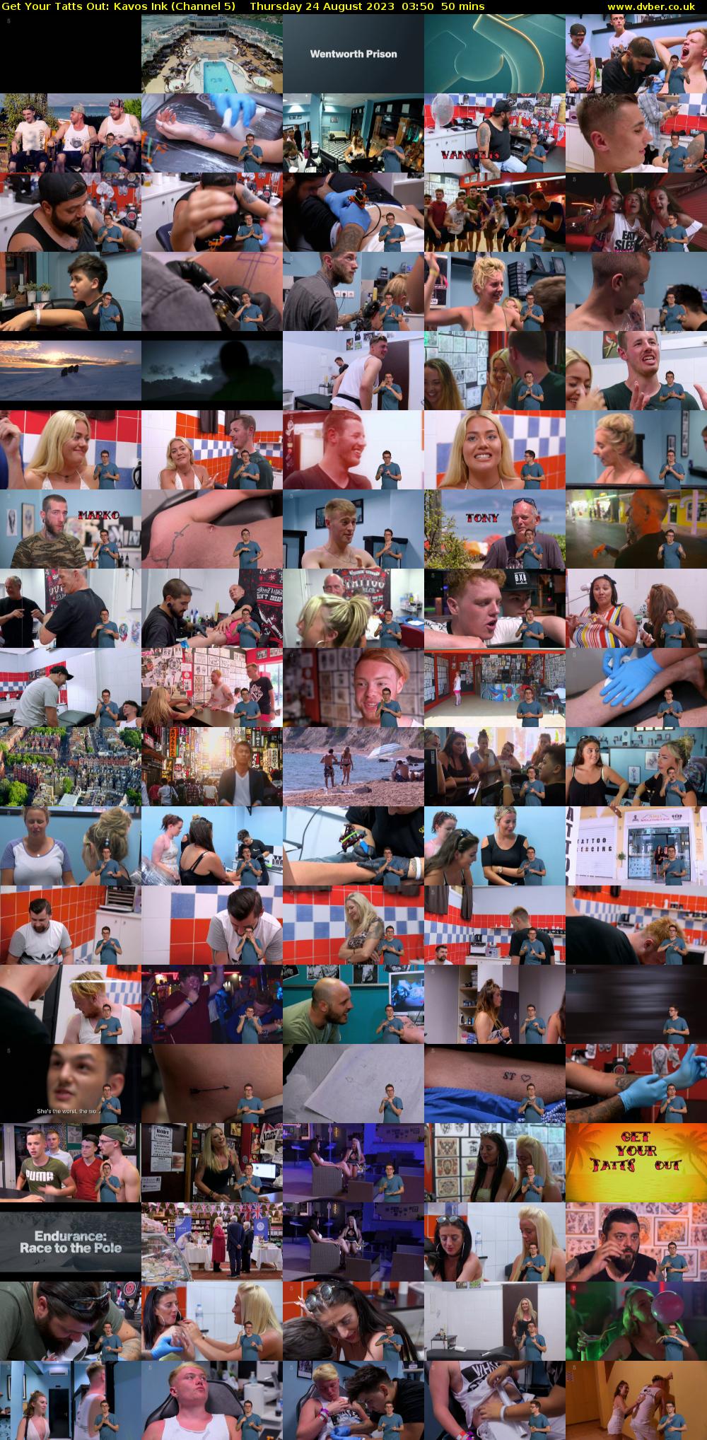 Get Your Tatts Out: Kavos Ink (Channel 5) Thursday 24 August 2023 03:50 - 04:40