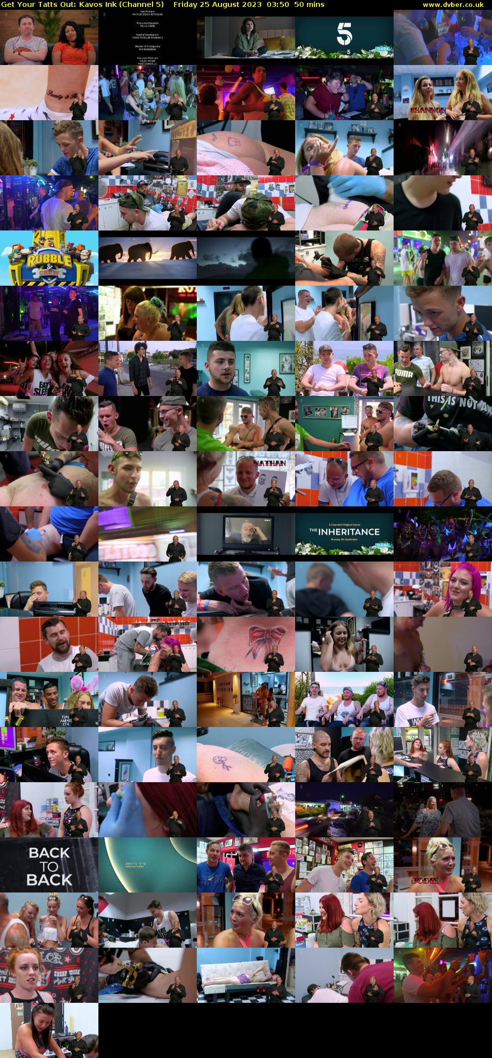 Get Your Tatts Out: Kavos Ink (Channel 5) Friday 25 August 2023 03:50 - 04:40