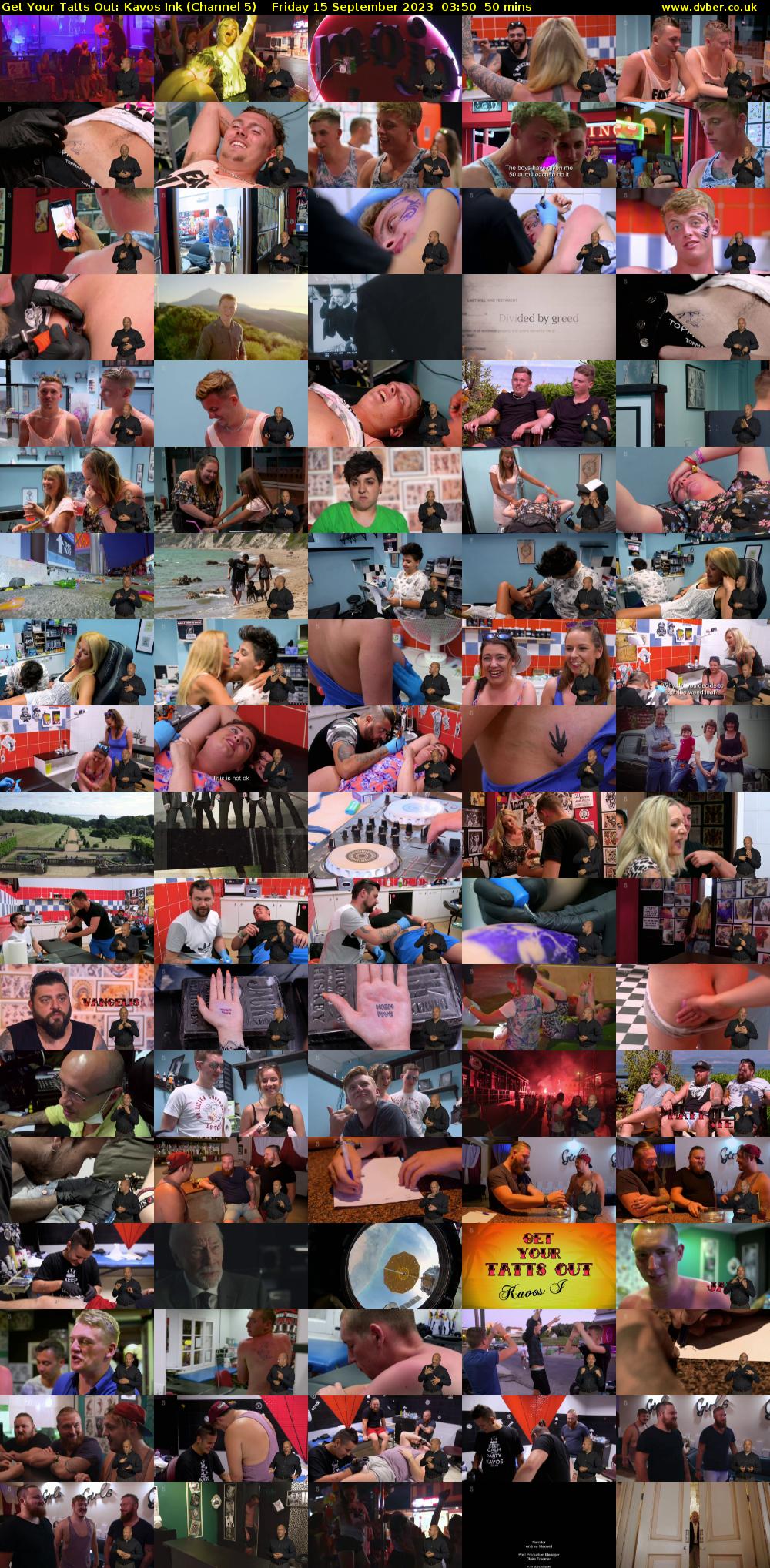Get Your Tatts Out: Kavos Ink (Channel 5) Friday 15 September 2023 03:50 - 04:40