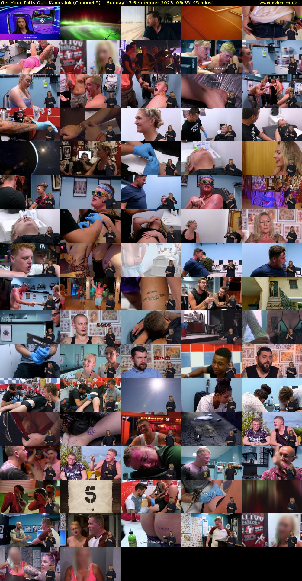 Get Your Tatts Out: Kavos Ink (Channel 5) Sunday 17 September 2023 03:35 - 04:20