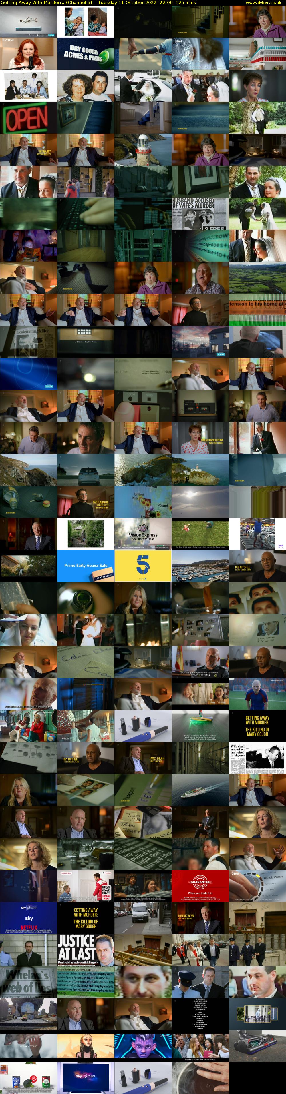 Getting Away With Murder:.. (Channel 5) Tuesday 11 October 2022 22:00 - 00:05
